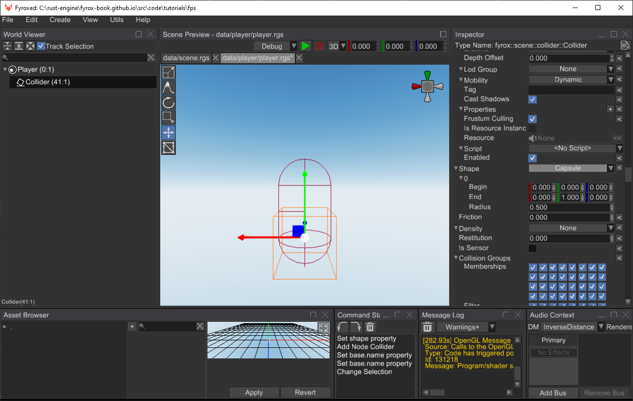 change collider type