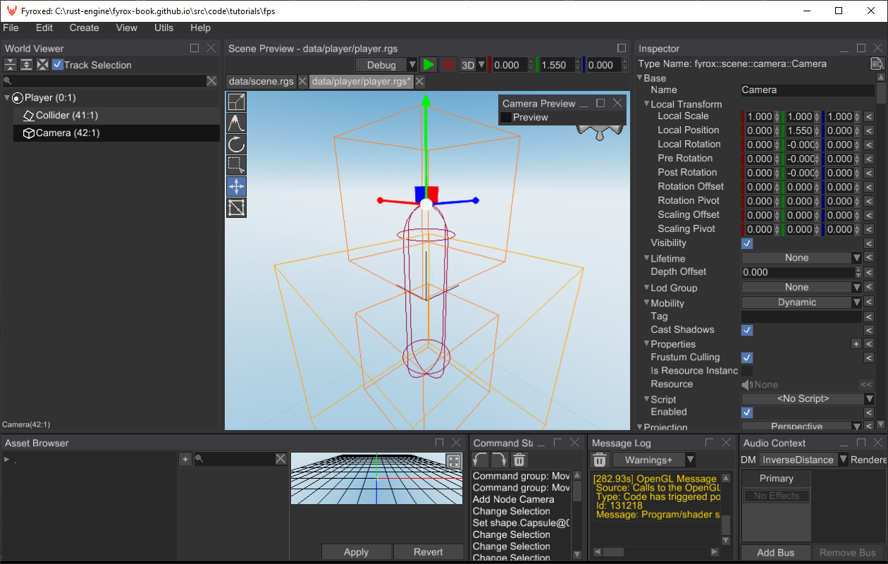 camera position